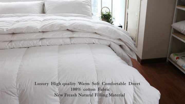 Goose Feather Down Duvet - A Luxurious and Warm Bedtime Companion