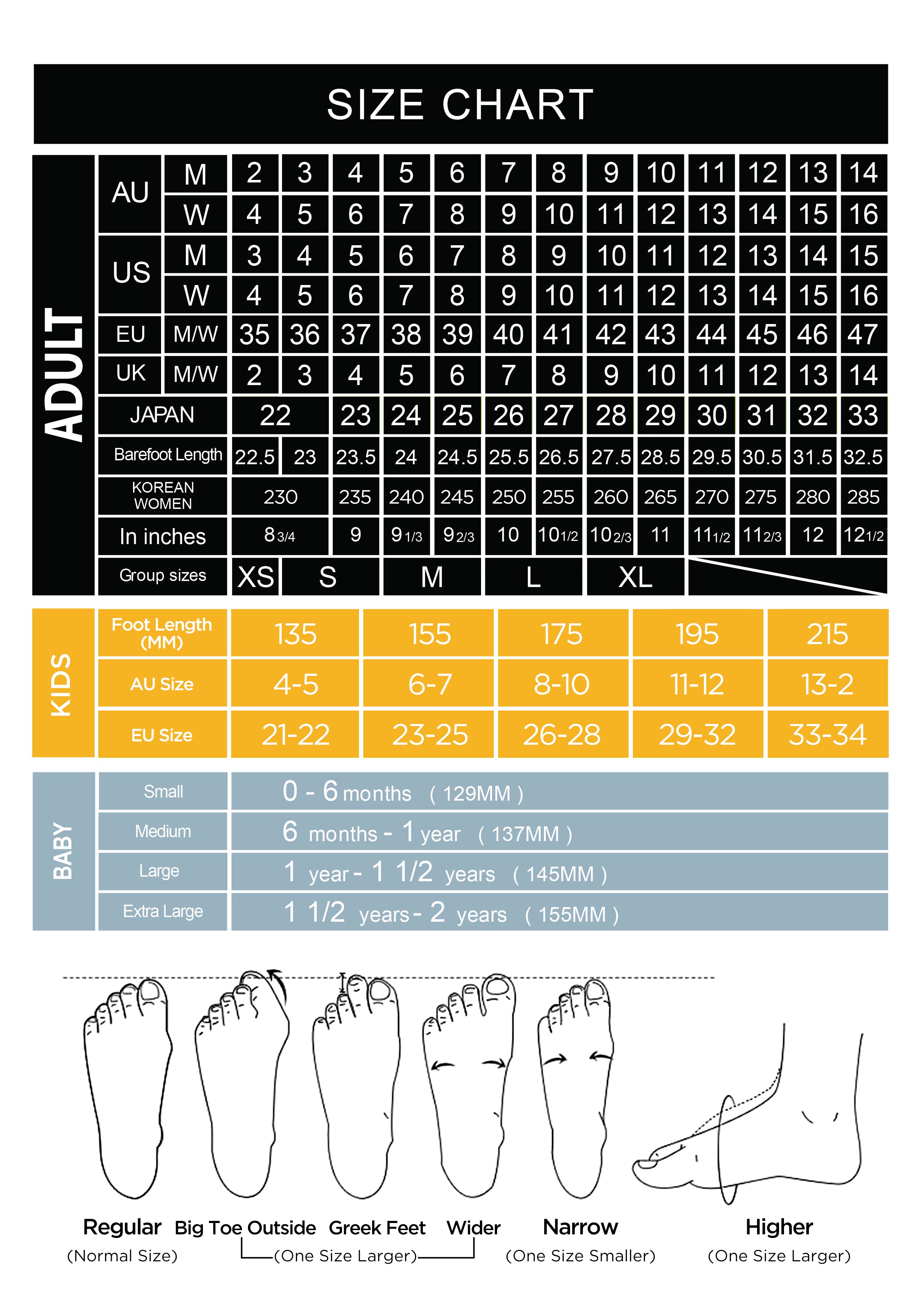 Title: British Duck Feather Comforter Size Chart