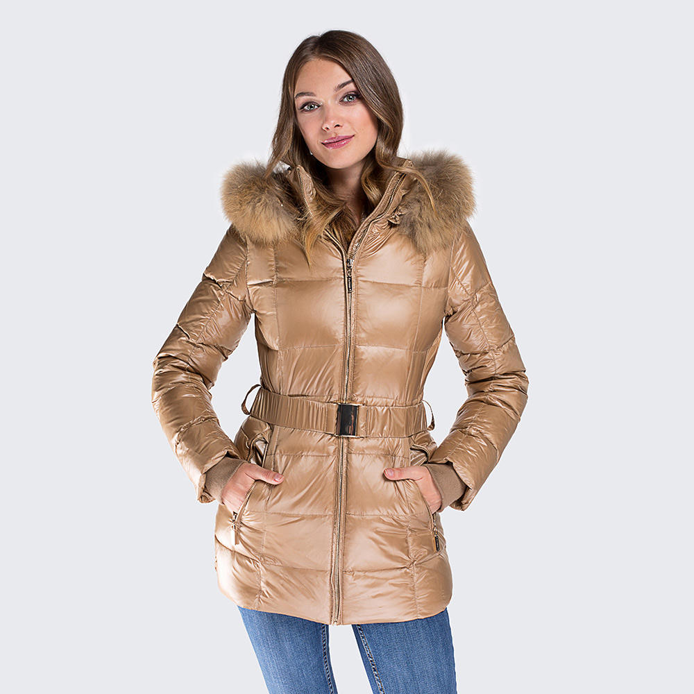 Title: 100% Real Duck Feather Quilted Jacket: Fashion Meets Function